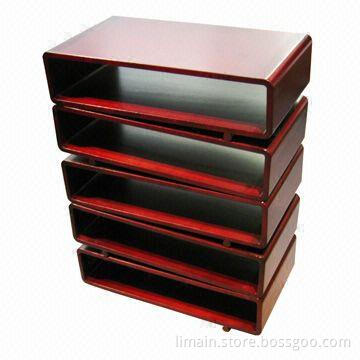 Wine Racks with Light Cherry Color